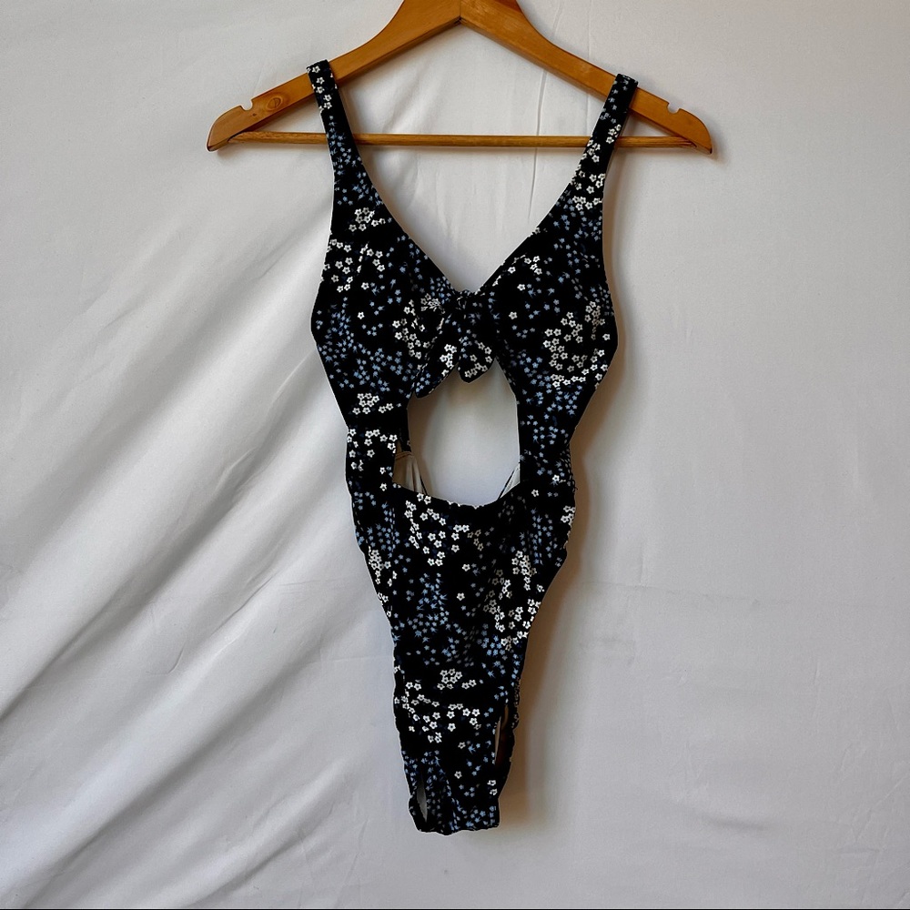 Michael Kors - Navy Blue CutOut One Piece Swimsuit